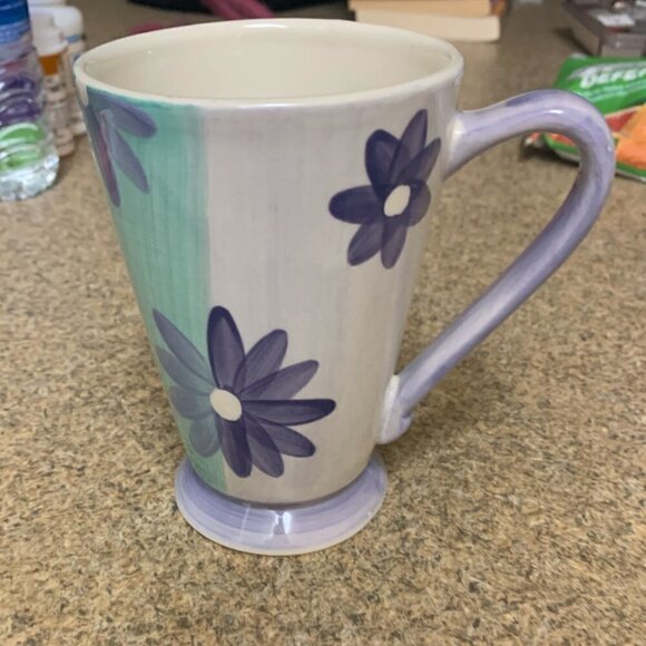 1999 Hand-Painted Herman Dodge & Son Floral Mug- - Picture 4 of 8